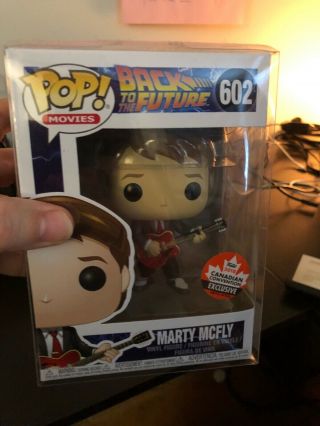 Funko Pop Marty Mcfly 602 Guitar Canadian Convention
