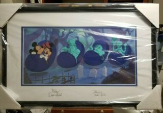 Disney Le Hm 30th Anniversary " Beware Of Hitchhiking Ghosts " Signed