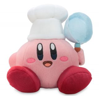Real Cook Kirby 7 " Stuffed Plush Toy Nintendo 1322 Mario Little Buddy