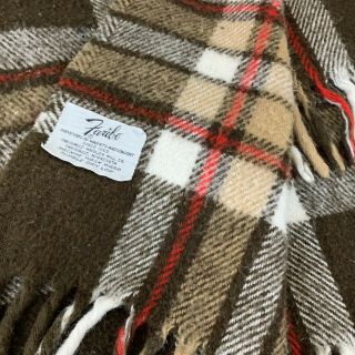 Faribo Pure Wool USA Made Blanket Throw 52 