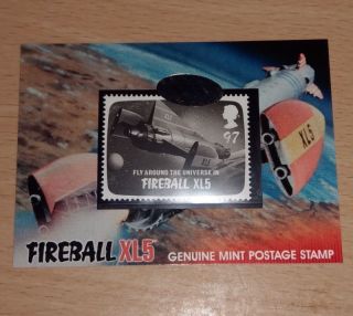 Fireball Xl5 Postage Stamp Ps1 Trading Cards Gerry Anderson