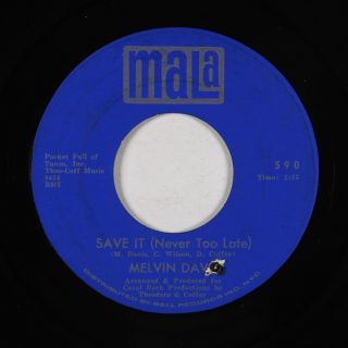 Northern Soul 45 - Melvin Davis - Save It (never Too Late) - Mala - Mp3