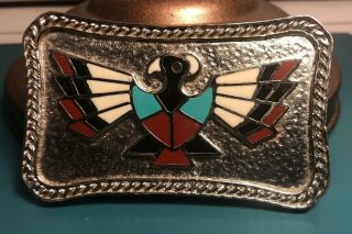 Native American Style Thunderbird Southwestern Belt Buckle