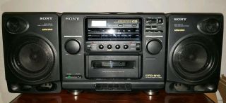 Sony Cfd - 510 Vintage Boombox Cd/radio/ Cassette