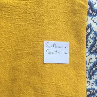 Vintage Full Flour Sack Solid Color Sunflower Yellow Approx.  39 " X 36 "