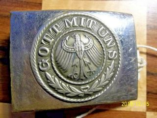 Reichswehr German Army 1930 Nickel Belt Buckle 1925 - 1933 Em/nco 