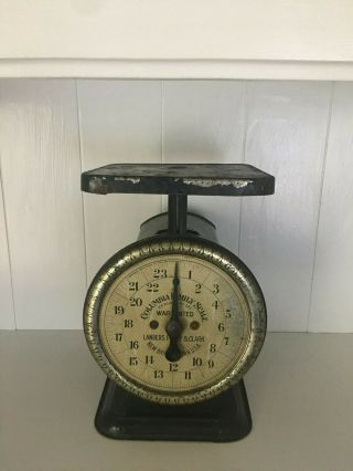 Antique Vintage Columbia Family Scale Landers Frary Clark Home Kitchen