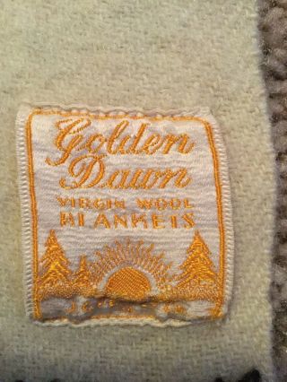 Golden Dawn Wool Hudson Bay Style Blanket