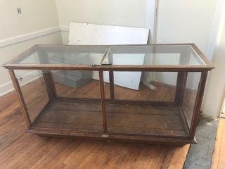 Antique Glass And Wood Display Showcase,  Grand Rapids