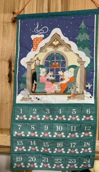 Vintage Christmas 1987 Avon Countdown To Christmas Advent Calendar No Mouse
