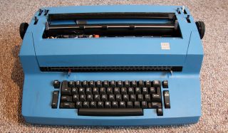Ibm Selectric Ii Electric Typewriter In Rare Blue 2 Ink
