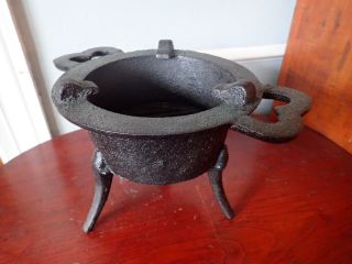 Antique Revolutionary War Soldier’s Cast Iron Spider Camp Stove Skillet Pot Pan
