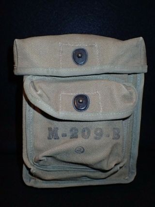 Ww2 Us Army M - 209 - B Field Encoding Machine Cryptograph Canvas Carrying Case Rare