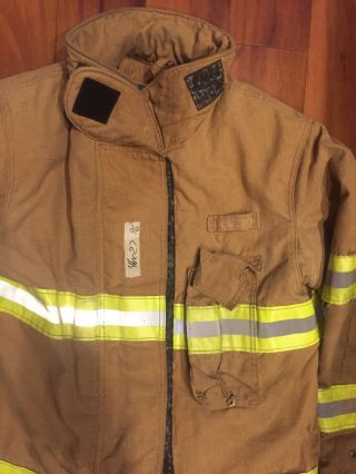 Firefighter Ramwear Turnout Bunker Coat 46x27 Costume 1996 Vintage NO CUT OUT 3