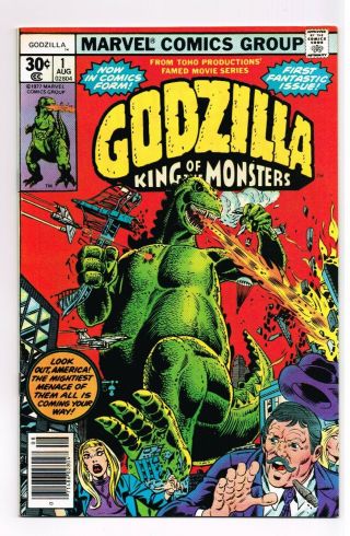 Godzilla : King Of The Monsters Marvel 1977 1 Grades 9.  4 To 9.  6