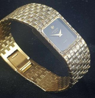 Raymond Weil Geneve 18k Gold Plated Womens Vintage Swiss Bracelet Watch