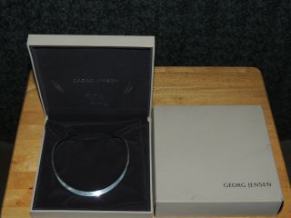 Georg Jensen Sterling Silver Neck Ring Necklace By Ove Wendt A10a In The Box
