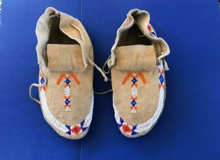 Vintage Indian Moccasins Handmade In The Mid 60 