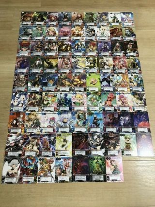 . Hack//g.  U.  The Card Battle 79 Types Holo Normal Tcg J/p Anime Bandai Namco N/m