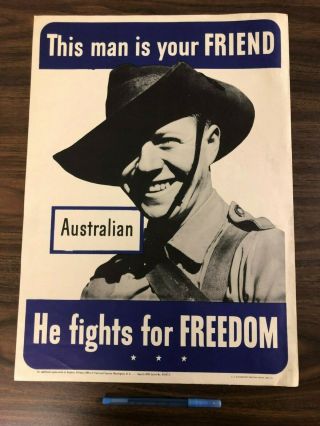 This Man Is Your Friend Australian World War 2 Poster Japanese Jkt1