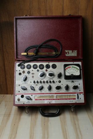 Vintage Hickok 600 Tube Tester Needs Fuse and Pilot Light 2