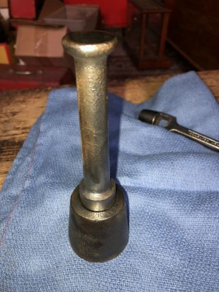 Vintage Cast Iron Nhm Co.  Grommet Tool 6” High Rare Tool