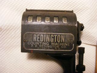 Antique Redington Counting Machine Counter Industrial Age Steam Punk Repurpose