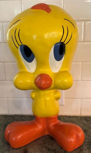 Vintage Tweety Pie Statue 17 " Tall Not Wb Factory Made Version From1996