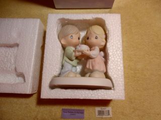 Precious Moments 2003 Happy Birthday To Our Love Porcelain Figurine 114021