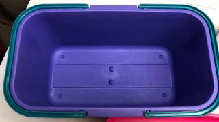 Eagle CraftStor Vintage Purple Plastic Craft Sewing Storage Extra Sewing Tote 3