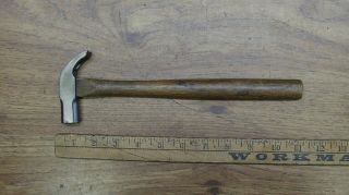 Old Tools,  Antique Unbranded Claw Hammer,  7.  1oz,  Upholsterer,  Farrier,  Carpenter
