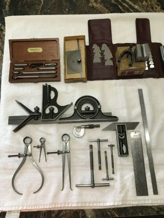 Vintage Lufkin Rule Company Machinist Tool Set