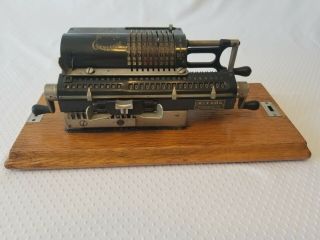 Antique Mechanical Calculator Mfg By The S.  W.  Allen Company 2
