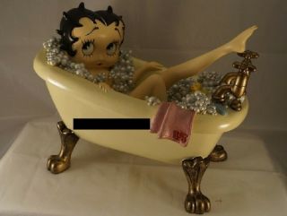 Extremely Rare Betty Boop In Bathtub Big Version Figurine Statue