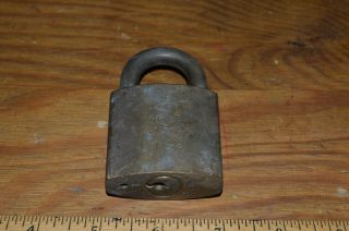 Vintage Baltimore Gas & Electric Co Public Utility Brass Lock No 4 - No key 2
