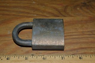 Vintage Baltimore Gas & Electric Co Public Utility Brass Lock No 4 - No key 3