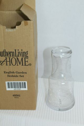 Southern Living At Home English Garden Bedside Water Carafe Glass Set