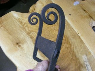 Circa 1800 ' s Wrought Iron Boot Scraper Hand forged 8 