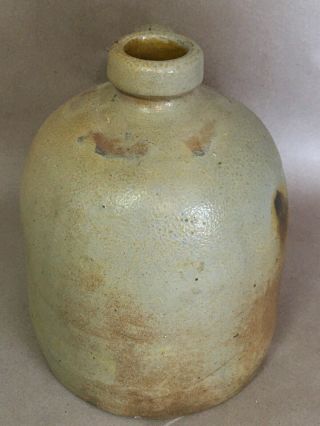 Antique Salt Glazed Stoneware Pottery Jug Unknown Maker 3
