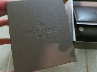 Authentic Patek Philippe Travel Leather Watch Box Case 2