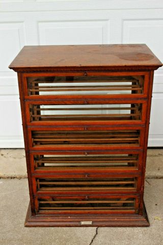 Antique Country Store Oak Country Store Ribbon Cabinet – A.  N Russell & Sons