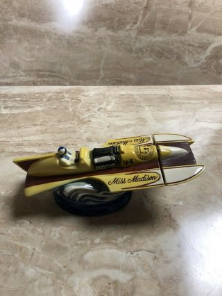 Vintage Miss Madison Hydroplane Racing Boat Decanter Whiskey Bourbon Empty
