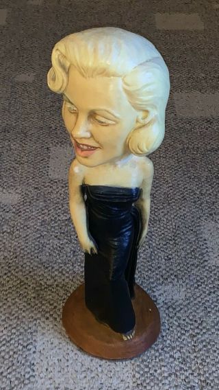 Vintage Esco Marilyn Monroe Chalk Statue Repaired 17 " Tall