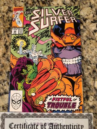 Silver Surfer 44 1st Appearance Of The Infinity Gauntlet/ Signed Ron Lim