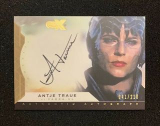 2019 Czx Cryptozoic Heroes & Villains Antje Traue Autograph /210 Faora - Ul