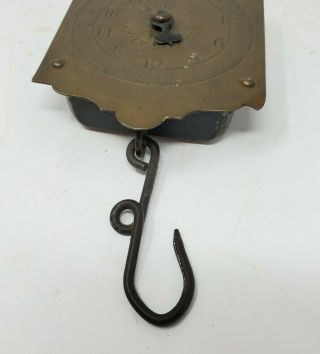 Vintage Brass Landers Family Balance Hanging 20 lbs Scale 3