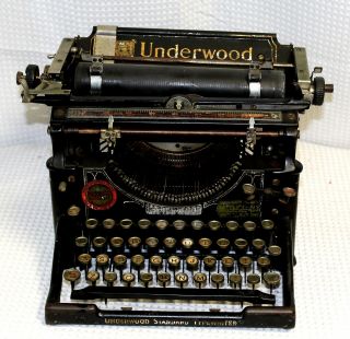 Antique 1913 No.  5 Underwood Standard Typewriter