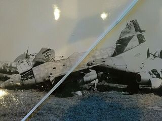 WWII LUFTWAFFE ME - 262 BONEYARD WWII VINTAGE B&W PHOTOGRAPH 2
