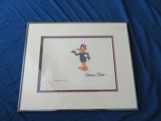 1979 Daffy Duck Production Animation Cel Signed By Chuck Jones