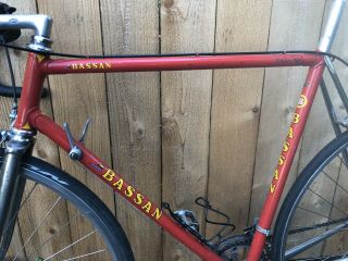vintage red paolo bassan race bike,  12 speed,  57cm,  well maintained and serviced 3